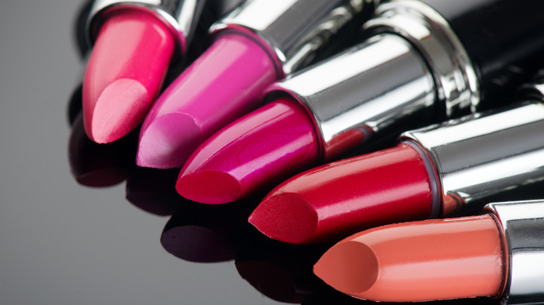 close up of lipsticks