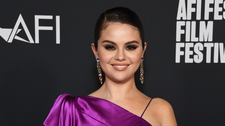 Selena Gomez smiling in full makeup