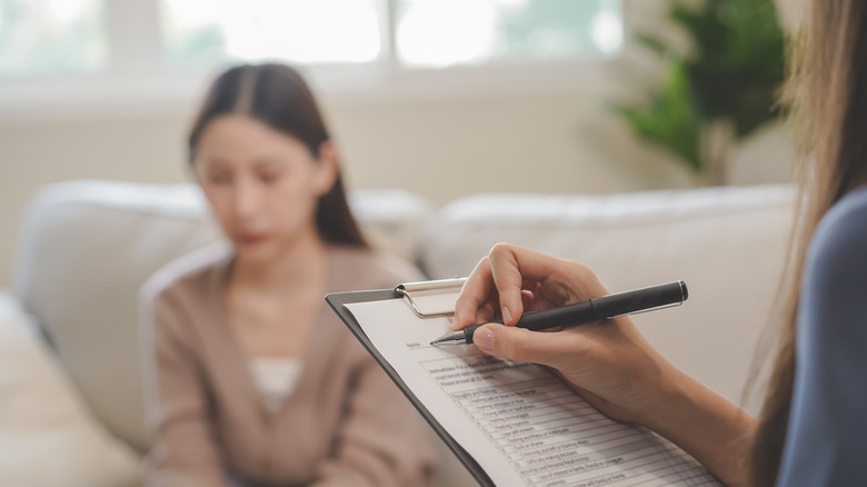 woman at doctor's office