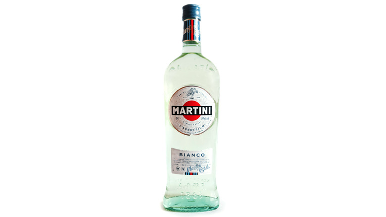 Bottle of white vermouth