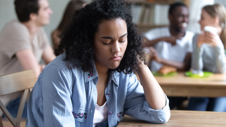 Woman experiencing anxiety