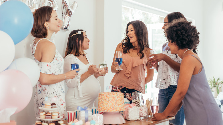 indoor baby shower party