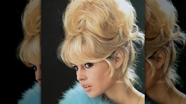 Brigitte Bardot with large updo 