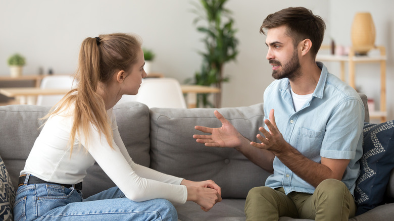 couple talking