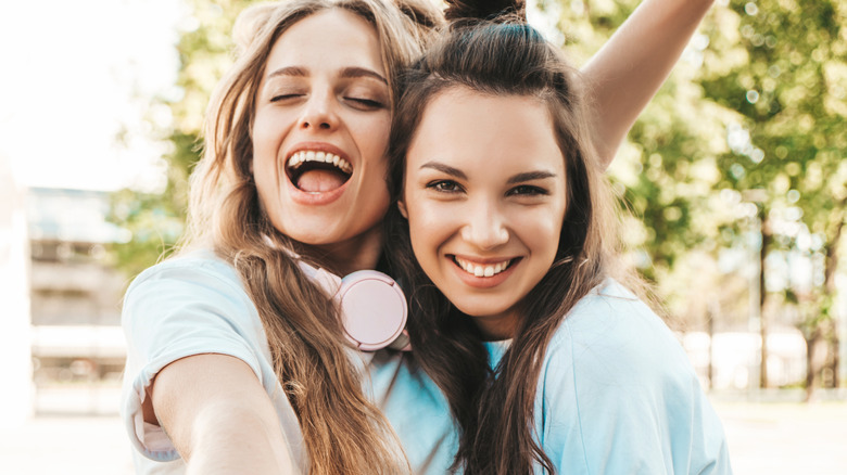 Two happy women