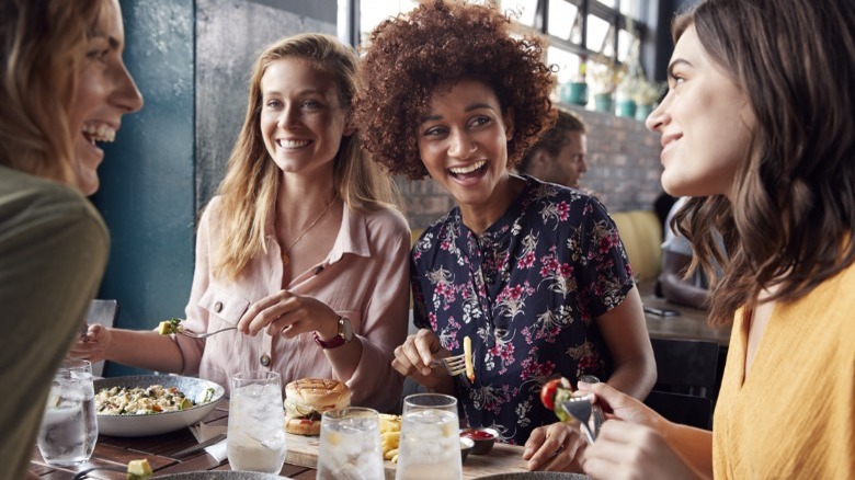 Group of women laughing