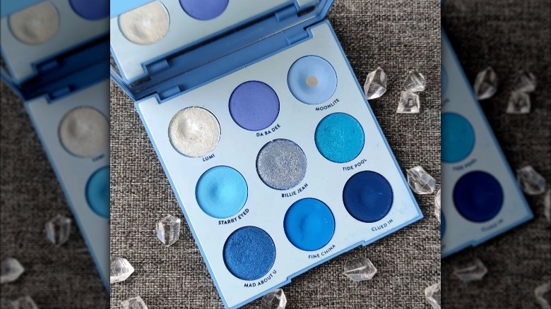 blue eyeshadow palette