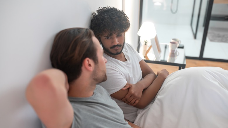 couple having a serious conversation