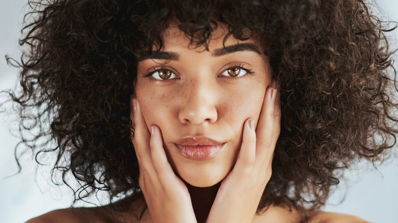 Woman with fresh, clean skin