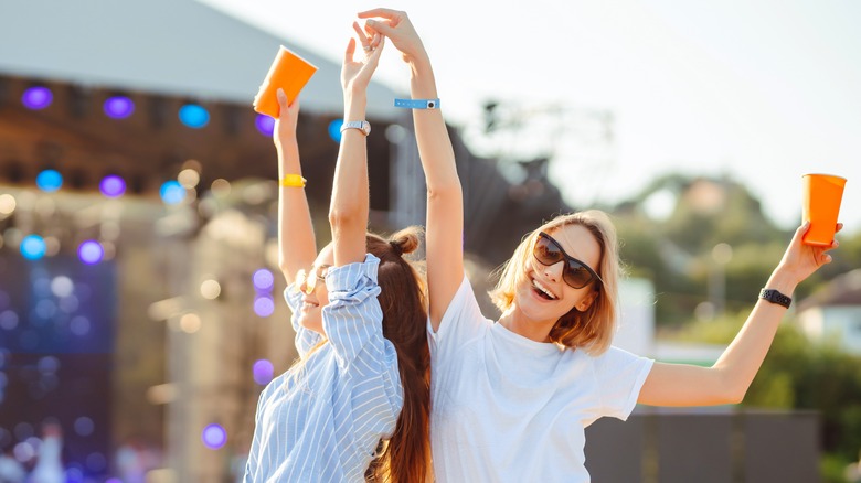 friends at a concert