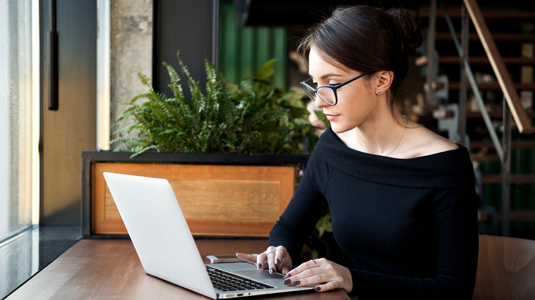 Woman on laptop