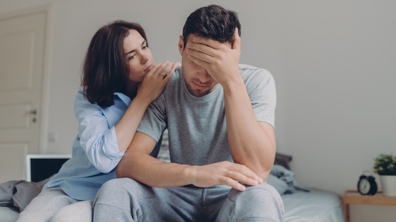 woman paying attention to partner