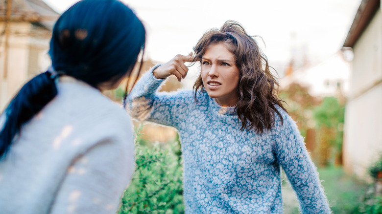 Women having a fight