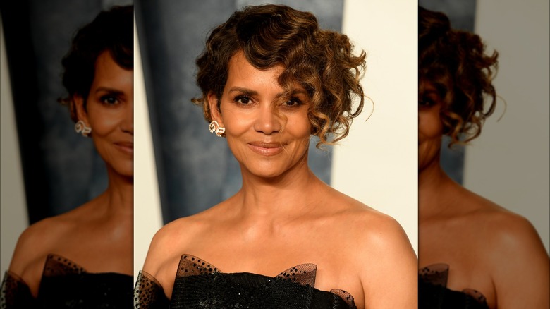 Halle Berry with curly short hairstyle