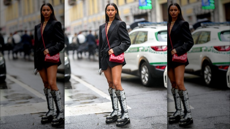 Blazer with boots