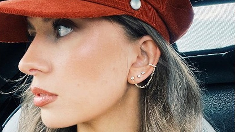 Ear stack with ear cuff