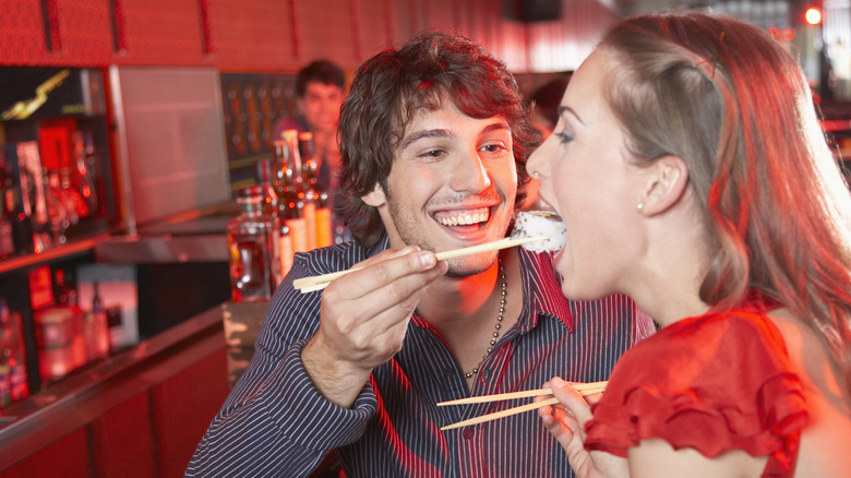 Couple on a date together