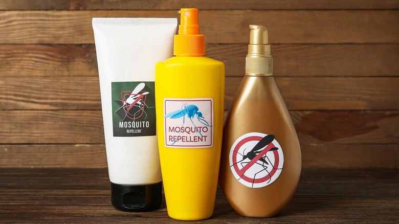 bottles of insect repellent