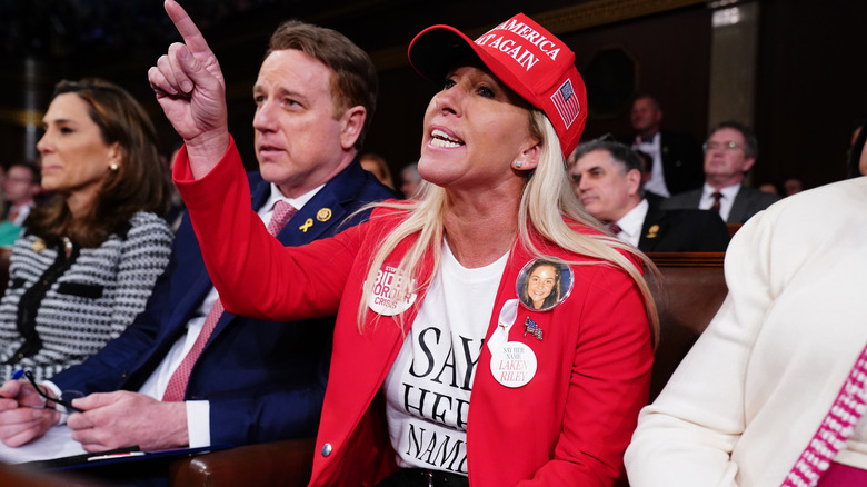 Marjorie Taylor Greene at the 2024 State of the Union