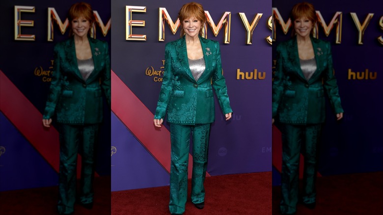 Reba McEntire on the red carpet at the 2024 Emmy Awards.