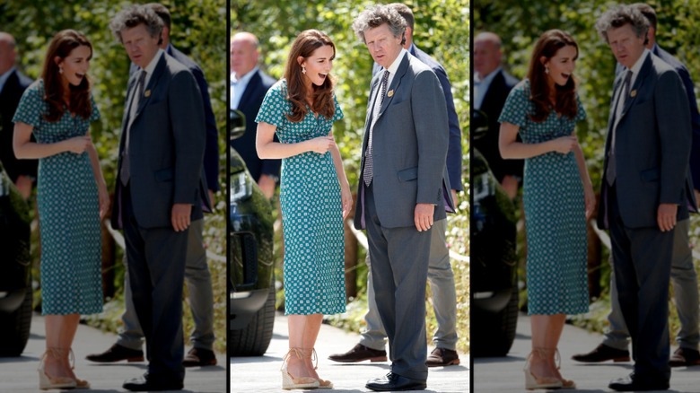 Kate Middleton wearing wedge shoes