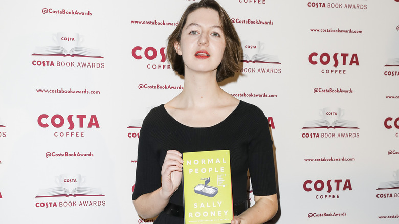 Sally Rooney at an awards ceremony