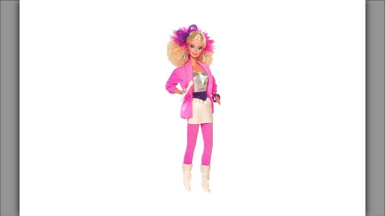 Reproduction of 1986 Barbie and the Rockers Barbie doll