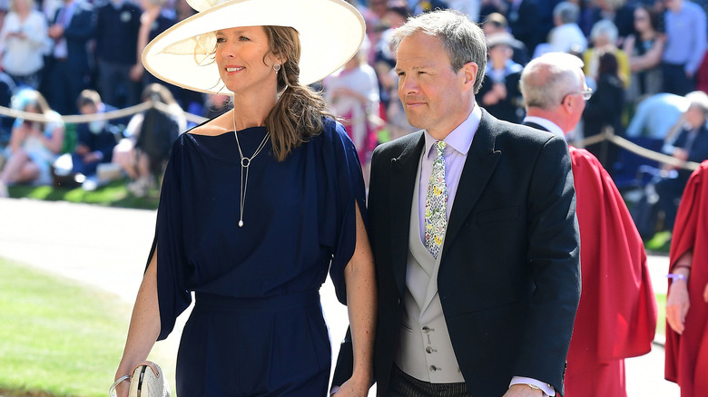 Claudia and Tom Bradby at Royal Wedding