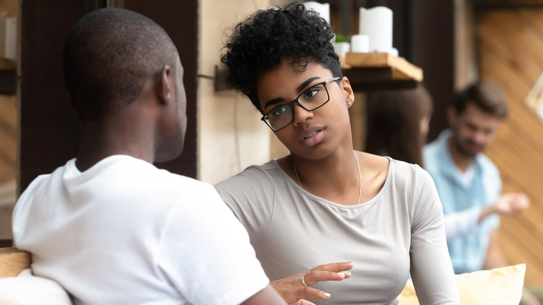 couple having a serious talk