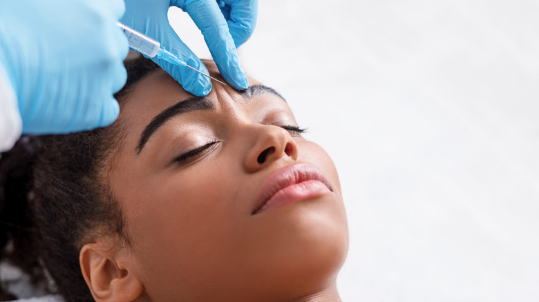 A woman getting Botox