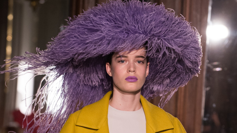 Valentino's jellyfish hats, spring 2018