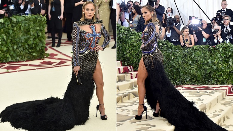 Jennifer Lopez's Met Gala feather dress