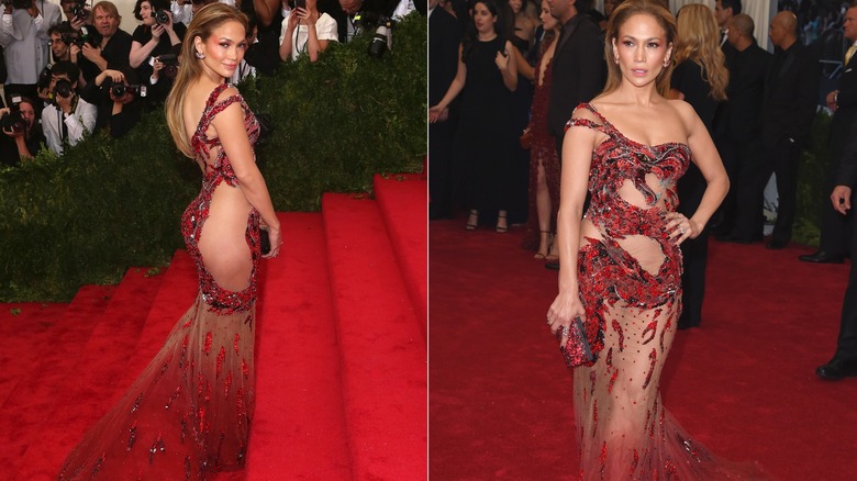 Jennifer Lopez's Met Gala red dress