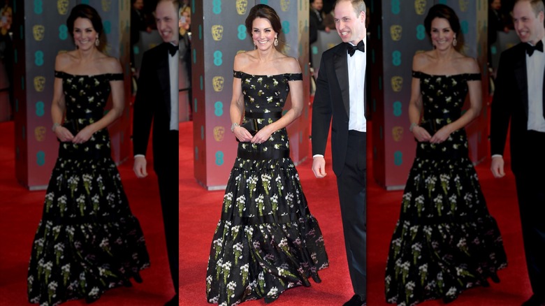 Kate Middleton wearing Alexander McQueen gown