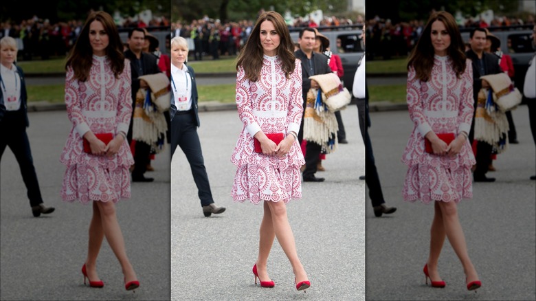 Kate Middleton wearing Alexander McQueen dress