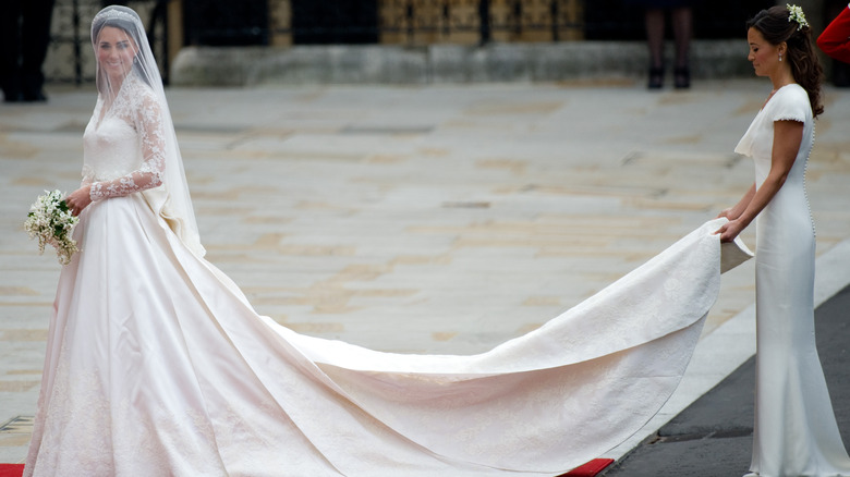 Kate Middleton wearing Alexander McQueen dress