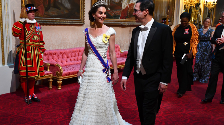 Kate Middleton in white dress