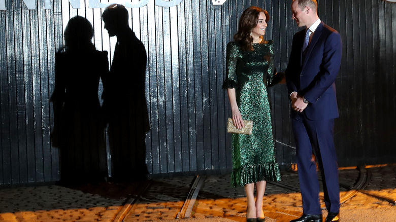 Kate Middleton in metallic dress