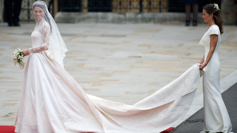 Kate Middleton in wedding gown