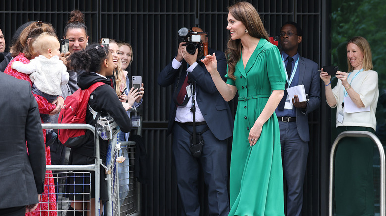 Kate Middleton in green dress