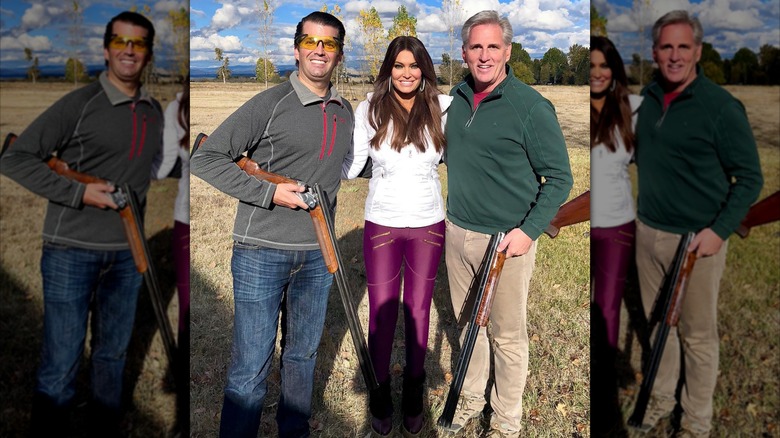 Donald Trump Jr. and Kimberly Guilfoyle hunting