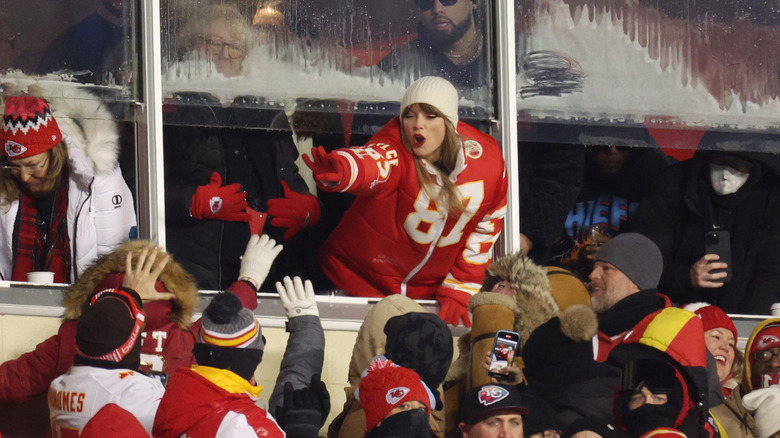 Taylor Swift at an NFL game