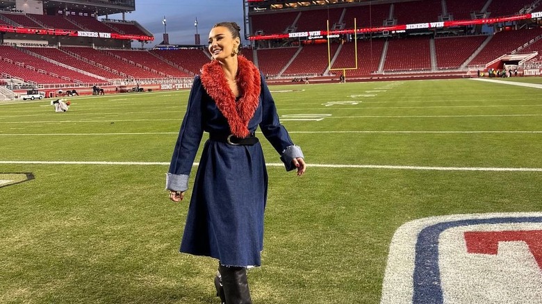 Kristin Juszczyk on the pitch