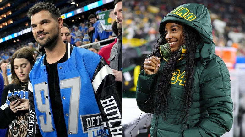 Taylor Lautner and Simone Biles