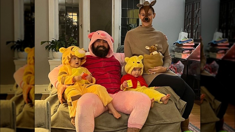 Kylie Kelce in costumes with family