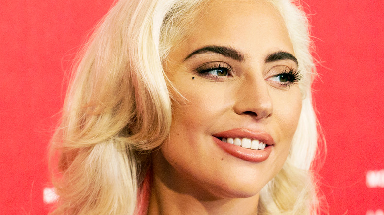Lady Gaga smiling