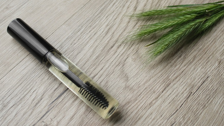 Eyelash serum in bottle