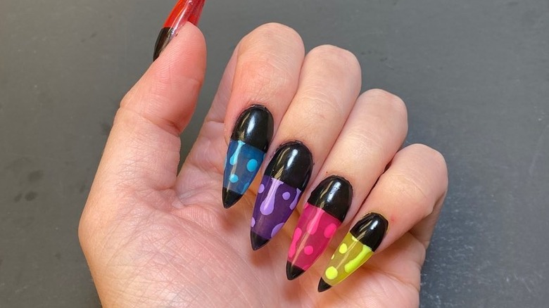 Lava lamp nail designs