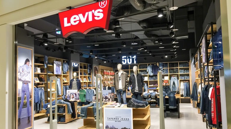 Levi's store selling Levi's 501 jeans