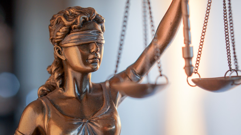 Lady Justice holding the scales